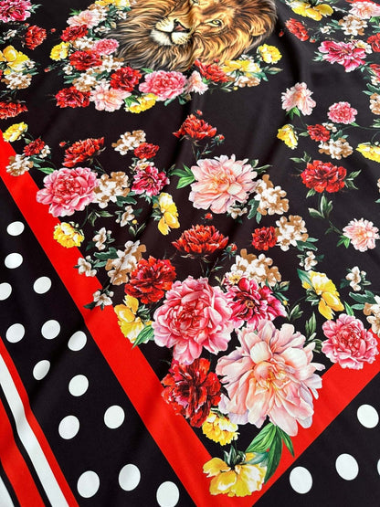 Floral Print Fabric – Custom Printed Fabric, Choose Material by Metre