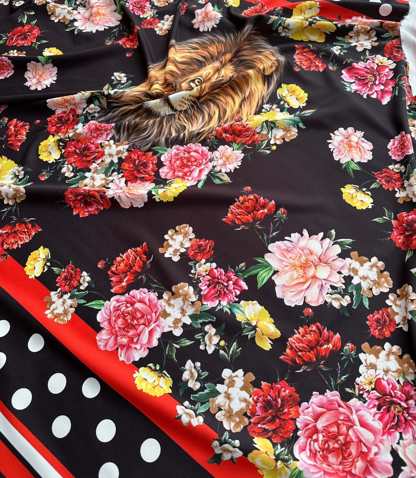Floral Print Fabric – Custom Printed Fabric, Choose Material by Metre