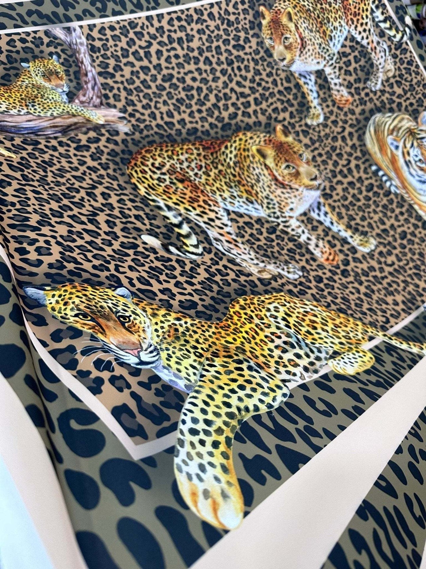 Leopard Print Crepe Fabric – Custom Printed Fabric, Choose Material by Metre