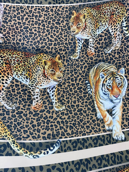 Leopard Print Crepe Fabric