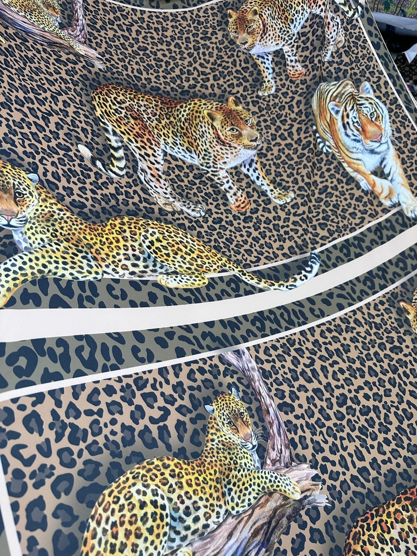 Leopard Print Crepe Fabric