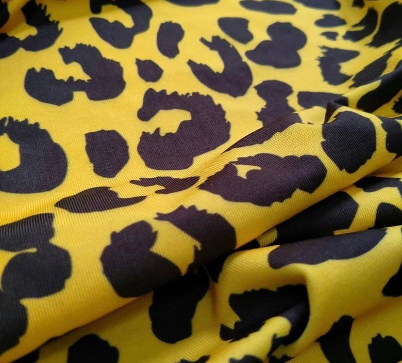 Leopard Pattern Stretch Fabric