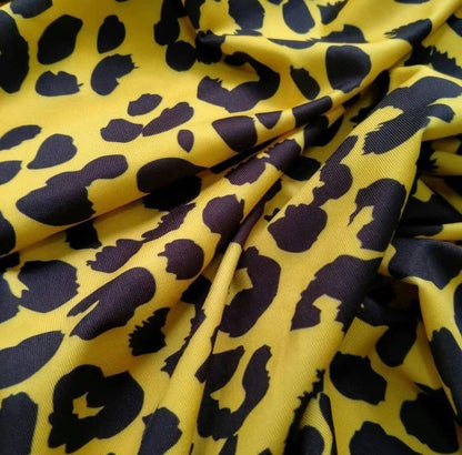 Leopard Pattern Stretch Fabric