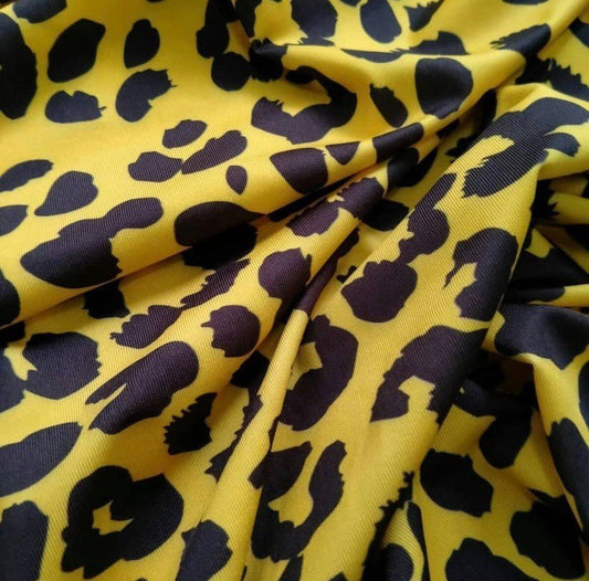 Leopard Pattern Stretch Fabric