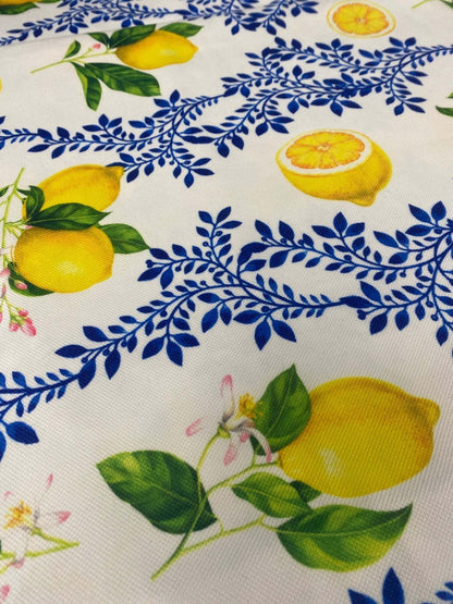 Limon Design Upholstery Fabric - Vibrant Floral Print for Home Décor