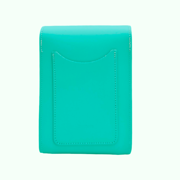 Handmade Leather Festival Phone Bag - Limpet - Shell Blue