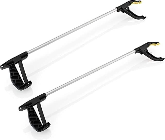 Long Reach Magnetic Tip Litter Pickers 2 Pack