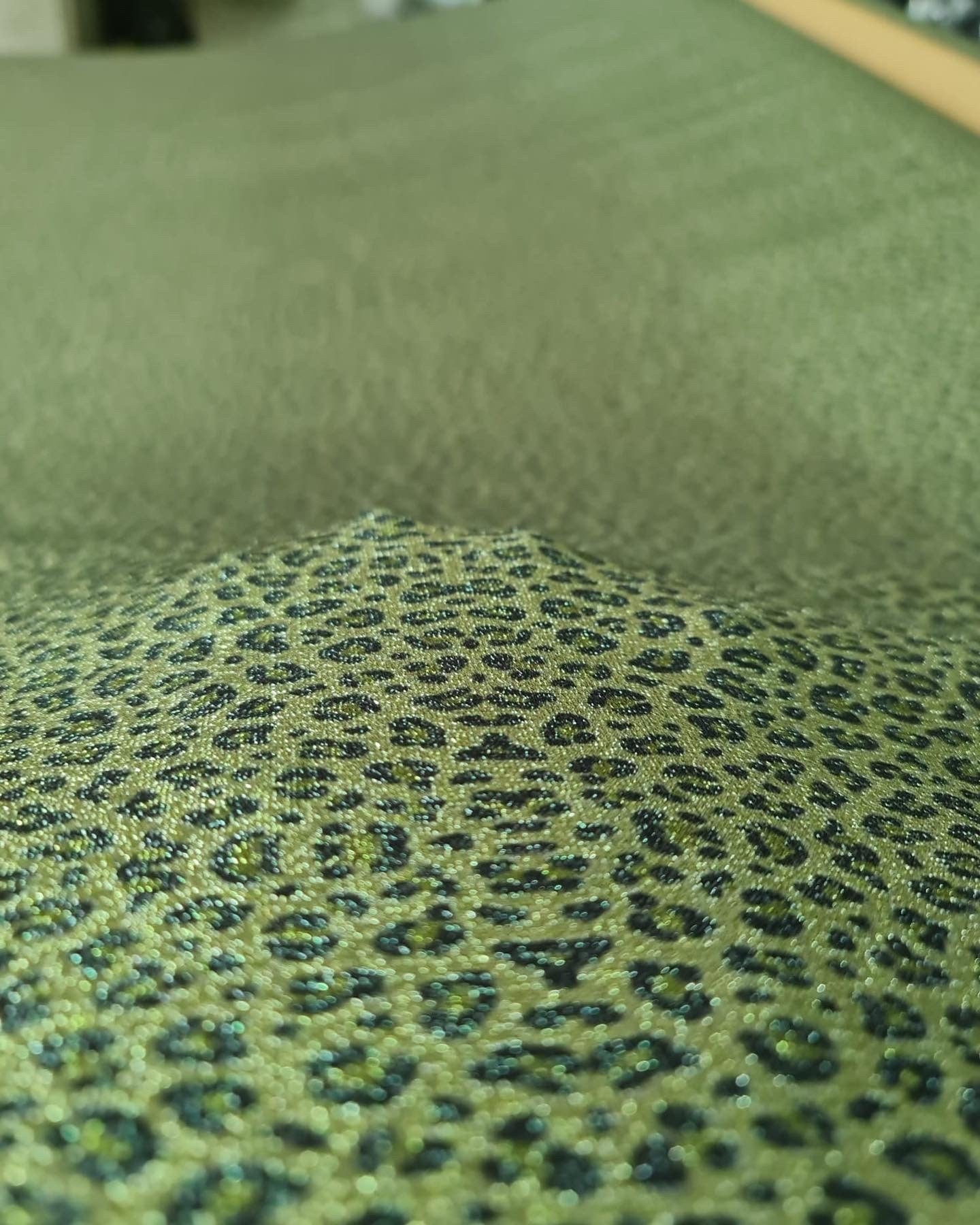Leopard Print Lurex Fabric - Stretch 4-Way Material