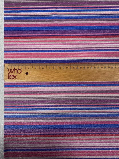 Lurex Striped Glitter Fabric