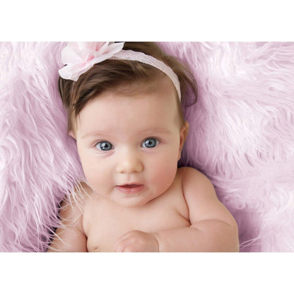 Luxury Faux Fur Baby Blanket - Pink-Clearance