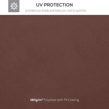 3x3 m Double-Tier Canopy Top Replacement-Coffee