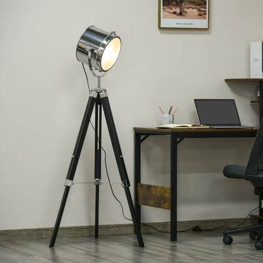 Industrial Style Adjustable Tripod Floor Lamp Searchlight Reading Lamp