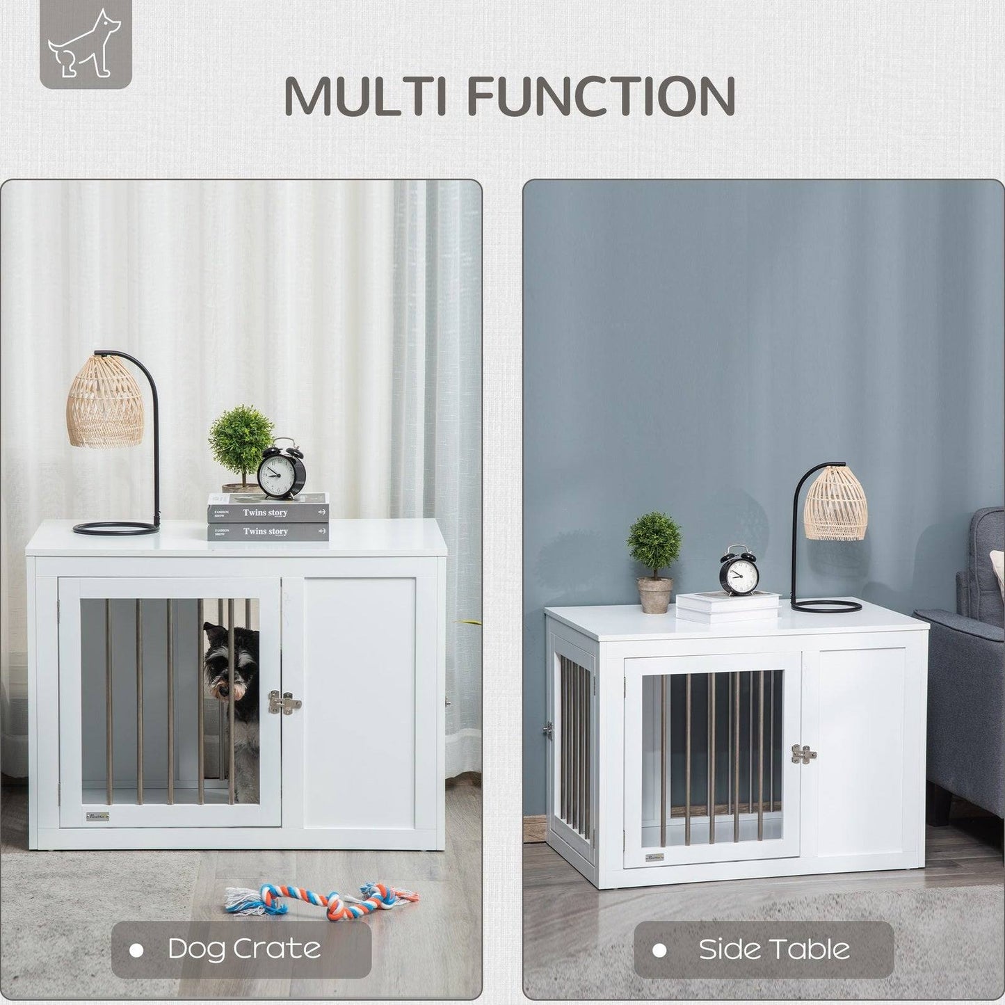 PawHut Furniture Style Dog Crate