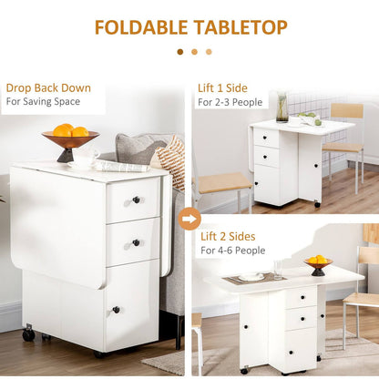 Folding Dining Table for 4-6