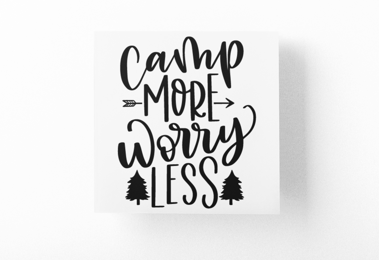 Camp More Worry Less Adventure Sticker