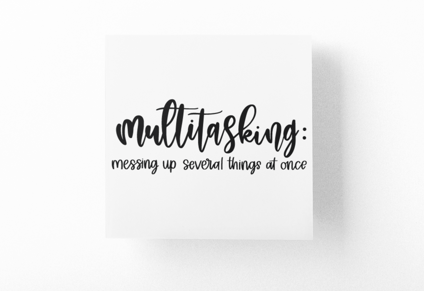Multitasking Definition Sarcastic Sticker