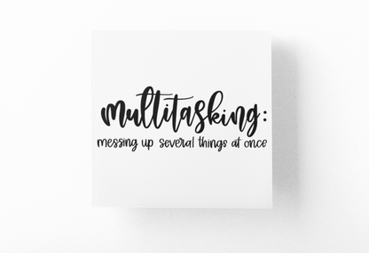 Multitasking Definition Sarcastic Sticker