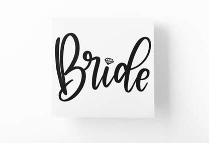 Bride 1 Bridal Sticker