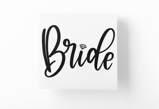 Bride 1 Bridal Sticker