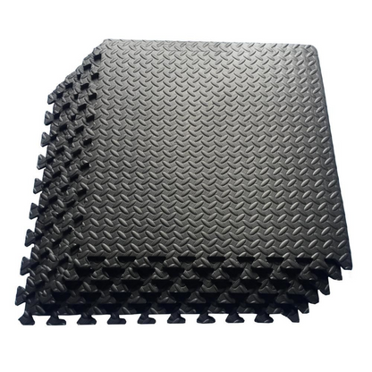 1 Pack LEAF Pattern Foam Mat 60X60- BLACK