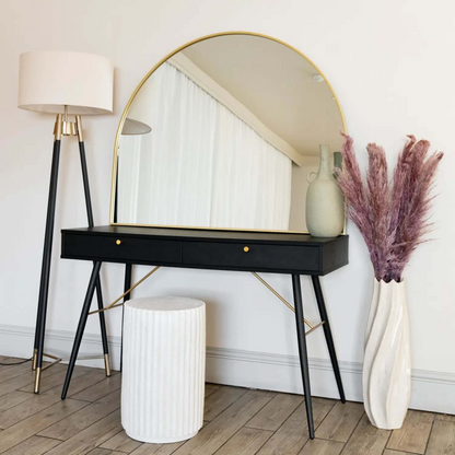 Akiko- Gold Metal Arched Mirror - 95cm x 120cm