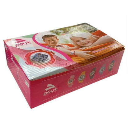 POLIT Childrens Boys & Girls Delux Digital watch in Tin, assorted stlyes and colours varied CW-0026 Box Of 10