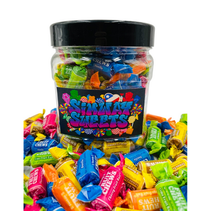 Simway Sweets Jar 765g - Tootsie Fruit Chews - American Sweets - Approximately 100 Pieces