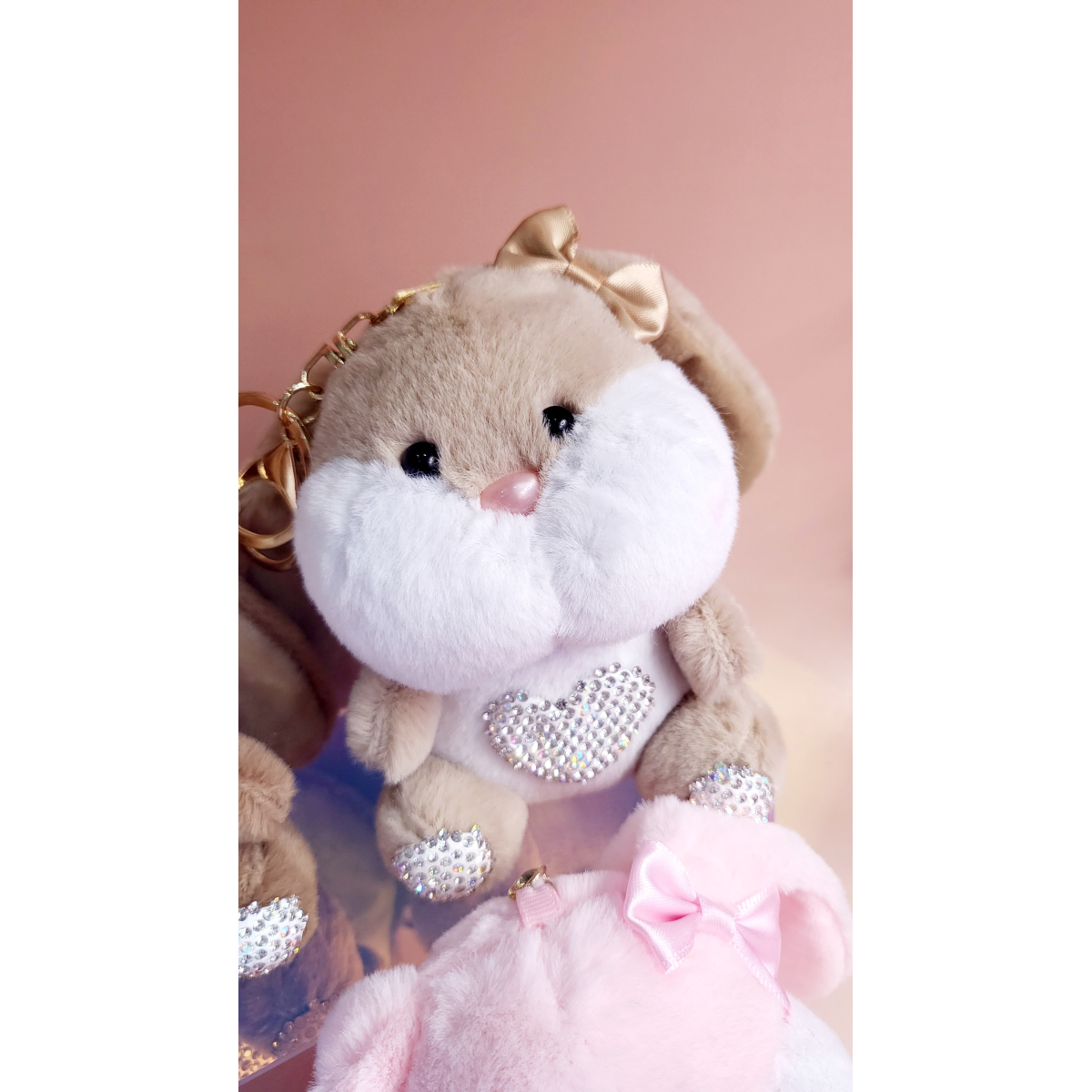 Softie Squad Bunny Rabbit Bag Charm Key Ring