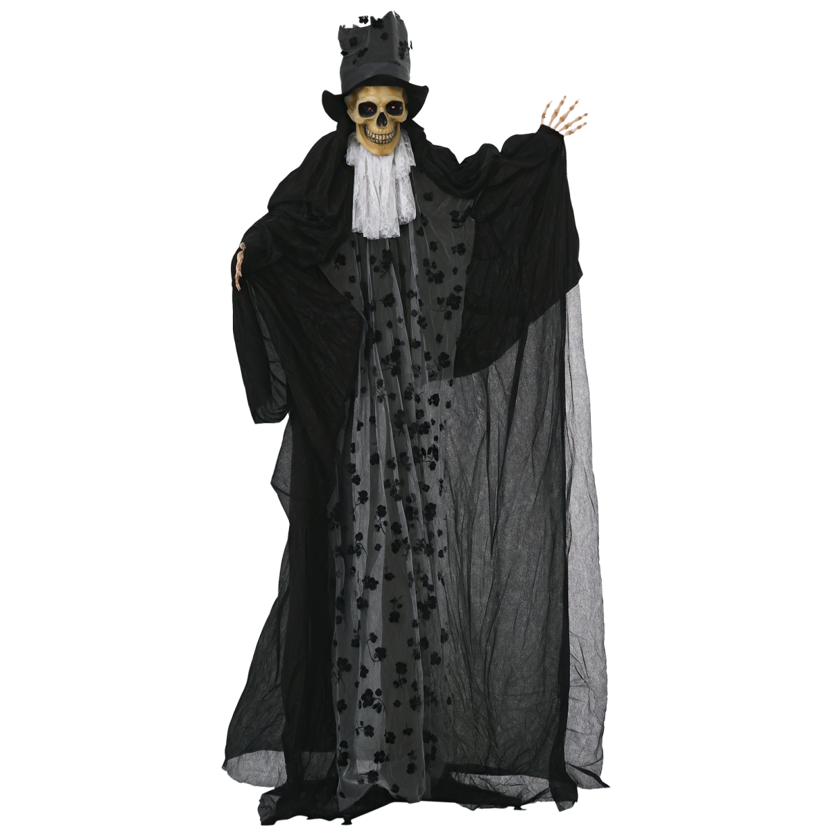Outsunny 189cm Animated Prop Ghost Bridegroom, Indoor Halloween Decorations