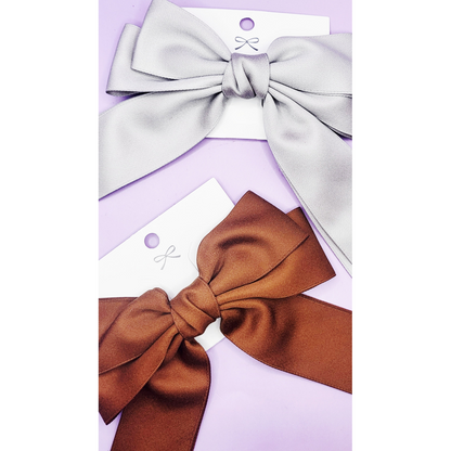 Hair Bow Clip Slide Pack of 12