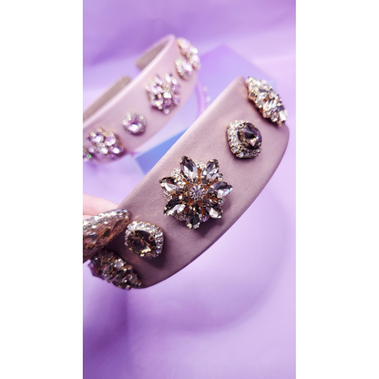 Blush Flower Crystal Hair band