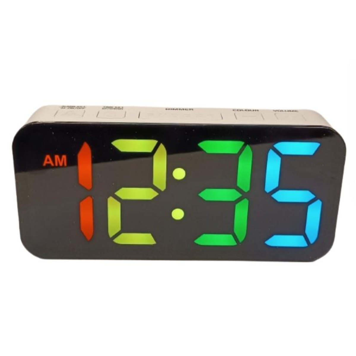 Acctim Jaxon Digital Alarm Clock in White - 16512