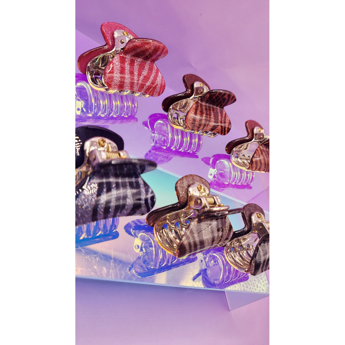 Glam Gloss Mini's Hair Clamps Pack of 12