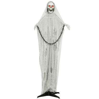 Outsunny 183 cm Life Size Scary Halloween Decorations, Battery Operated