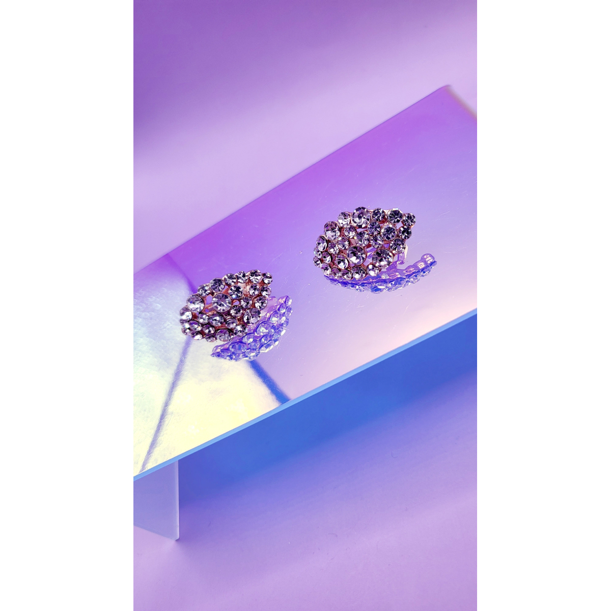 Twinkle Crystal Non Pierced Clip On Earrings