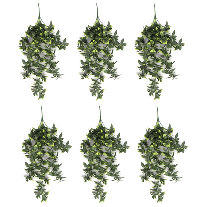 Pack of 6 x Hanging UV and Fire Resistant Artificial Pothos Plant 71cm