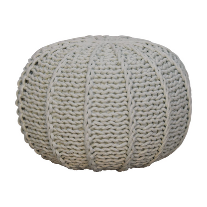 Artisan Furniture Grey Cable Pouffe