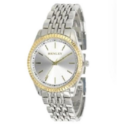 Henley Ladies Dress Bracelet Watch Silver/Green H07328.12