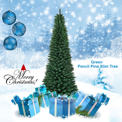7FT SLIM PENCIL GREEN  ARTIFICIAL TREE