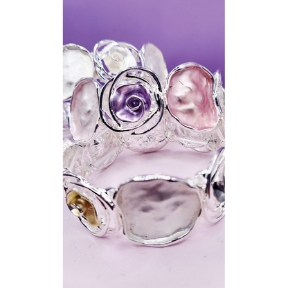 Abstract Rose Flower Bracelet
