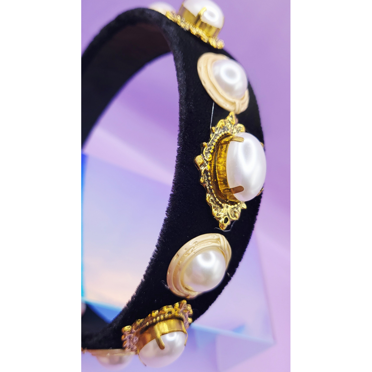 Divine Gold Pearl Hair band