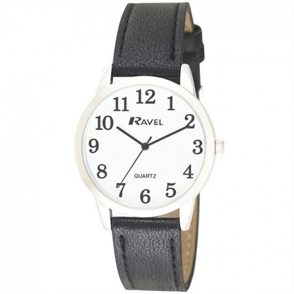 Ravel Mens Classic Leather Strap Watch R0132.01.1