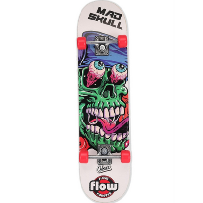 Ozbozz 31" Maple Chaser Skateboard White