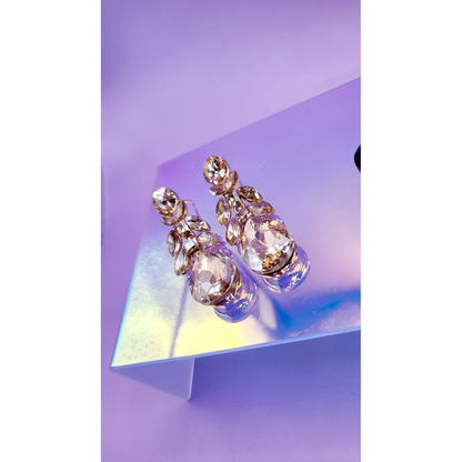 Trinity Crystal Drop and Dangle Earrings