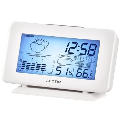 Acctim Vega Digital Weather station White Alarm Clock 16082