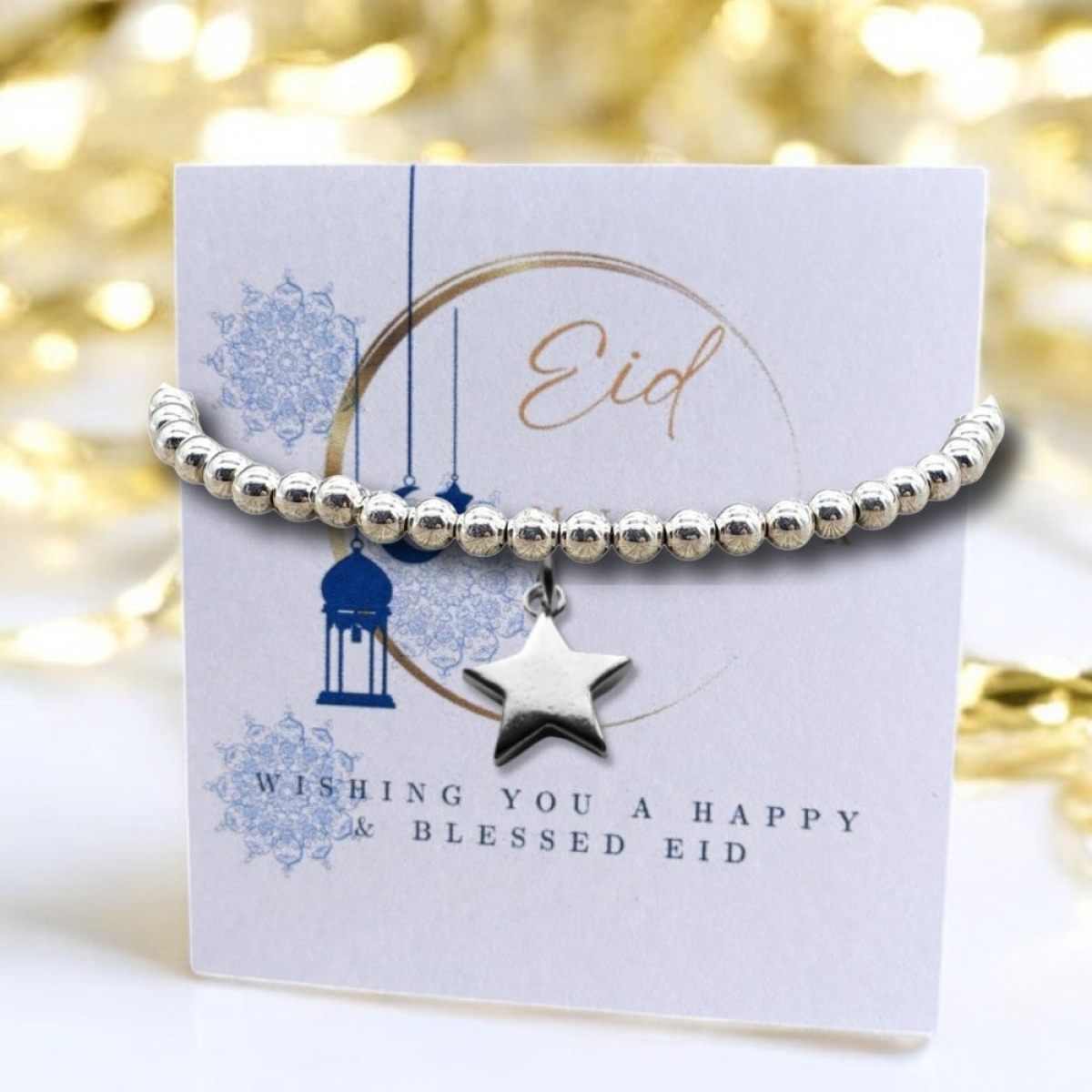 Eid Mubarak Star Bracelet | Gift for Sister, Mum, Gran, Best Friend