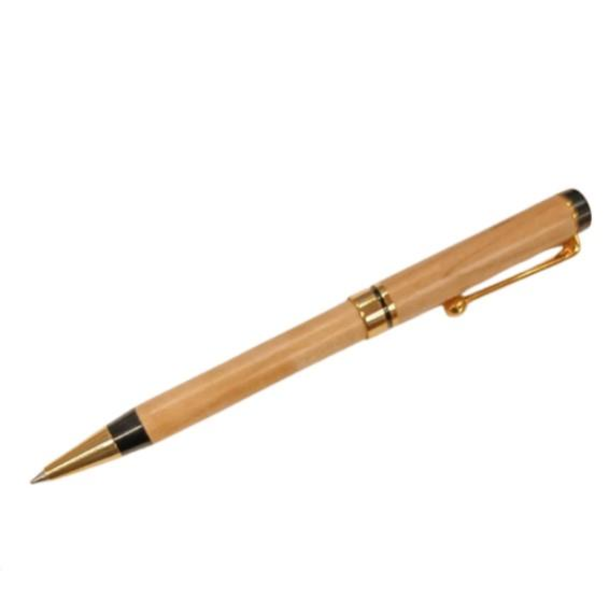 Imperial Wood Light Brown Gold Trim Pen IMP321M