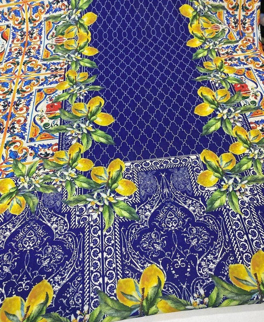 Majolica Lemon Pattern Fabric