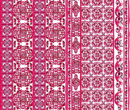 Majolica Pattern Fabric – Fabric by Metre, Multiple Options for Sewing & Dressmaking