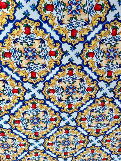 Majolica Pattern Fabric